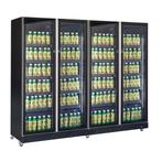 Combisteel Horeca Koelkast 4 Glasdeuren | 1608L | Zwart | Ge, Witgoed en Apparatuur, Koelkasten en IJskasten, Ophalen of Verzenden