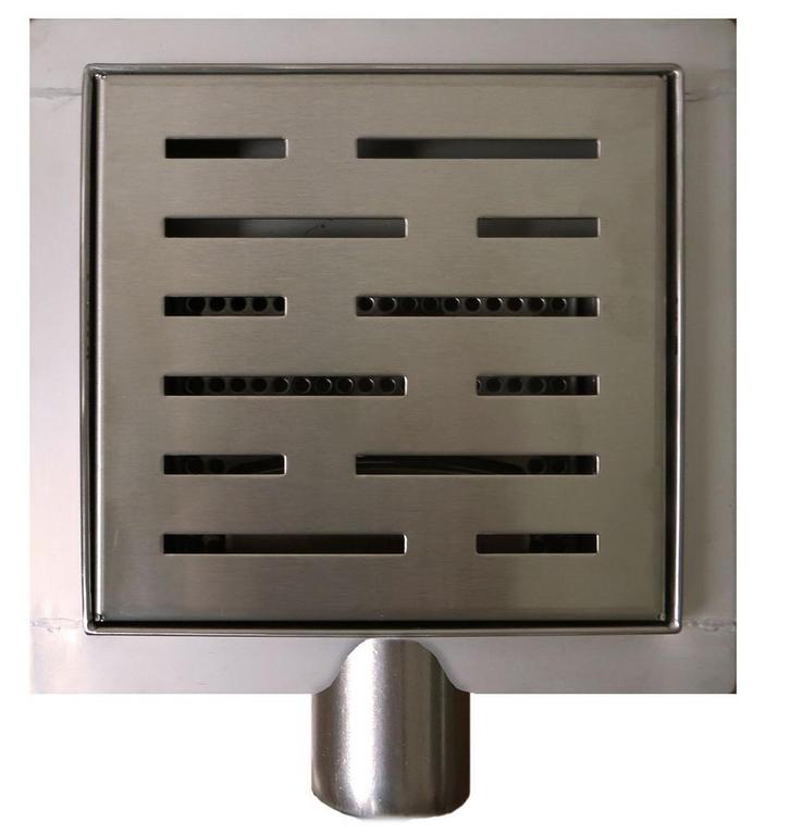 RVS Doucheput 20x20cm. Met flens / 3de Generatie, Doe-het-zelf en Verbouw, Sanitair, Douche, Nieuw, Ophalen of Verzenden