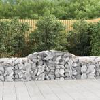 vidaXL Schanskorven 30 st gewelfd 300x50x60/80 cm, Tuin en Terras, 100 cm of meer, Verzenden, Nieuw, Metaal