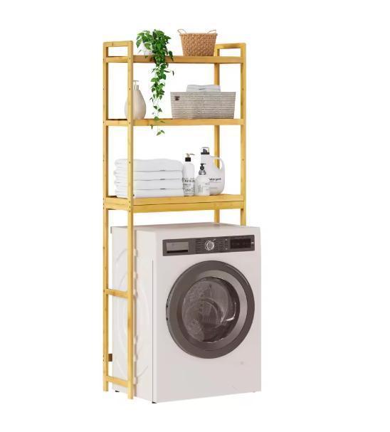 Bamboe Opbergrek 3 Niveaus – Boven Toilet of Wasmachine 163, Huis en Inrichting, Kasten | Boekenkasten, Nieuw, Verzenden