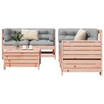 vidaXL 5-delige Loungeset massief douglas vurenhout, Verzenden, Nieuw, Loungeset