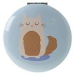 Make-up spiegeltje Feline Fine Kat - blauw - 7cm NIEUW, Huis en Inrichting, Woonaccessoires | Spiegels, Ophalen of Verzenden, Nieuw