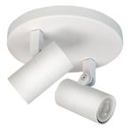 Opbouwspot Piccolo Wit Metaal Rond GU10 2-voudig  15cm, Nieuw, Ophalen of Verzenden, Led