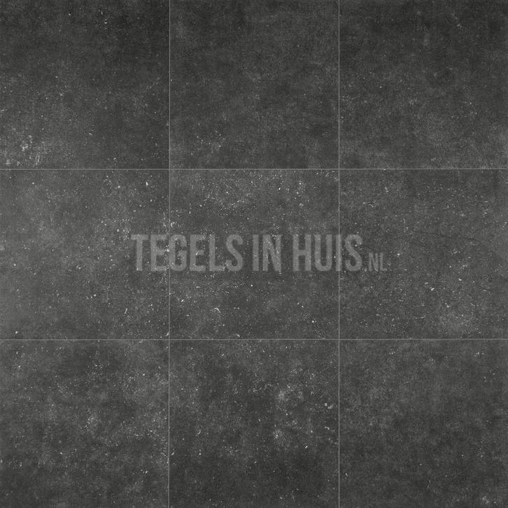 Vloertegel wandtegel grainstone belgisch hardsteen zwart, Doe-het-zelf en Verbouw, Tegels, Vloertegels, Nieuw, 10 m² of meer, Keramiek