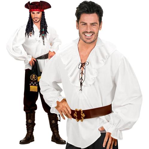 Witte Blouse Heren Piraten/Renaissance, Kleding | Heren, Carnavalskleding en Feestkleding, Nieuw, Verzenden