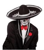 Sombrero zwart Dia de los Muertos, Hobby en Vrije tijd, Verzenden, Nieuw, Feestartikel