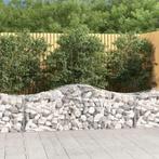 vidaXL Schanskorf gewelfd 200x50x60/80 cm gegalvaniseerd, 100 cm of meer, Verzenden, Nieuw, Metaal