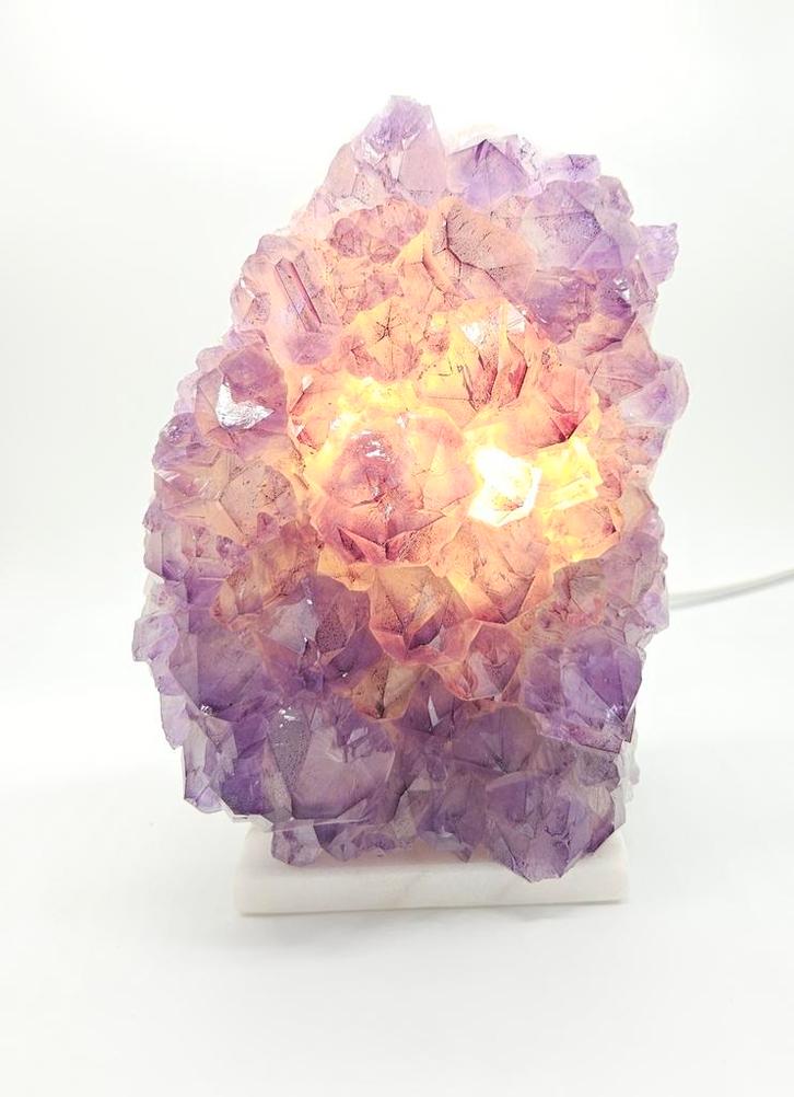 Amethist Lamp (zie filmpje), Huis en Inrichting, Lampen | Overige, Ophalen of Verzenden