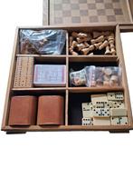 Schaakspel - vintage spellenkist - Hout