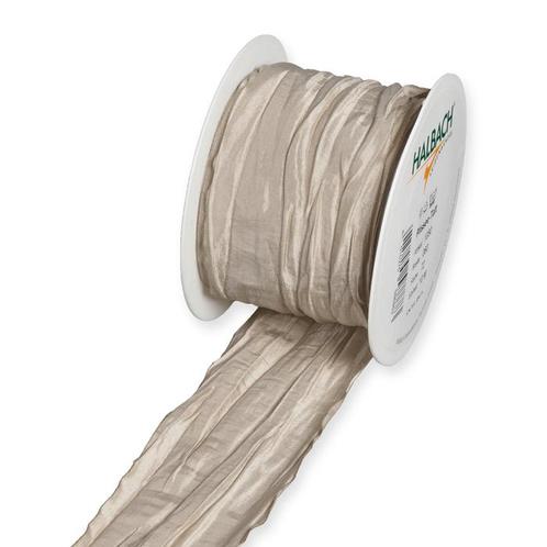 Plissee taftband 6 cm. / rol 10 m - naturel pearl 72, Hobby en Vrije tijd, Knutselen, Nieuw, Ophalen of Verzenden
