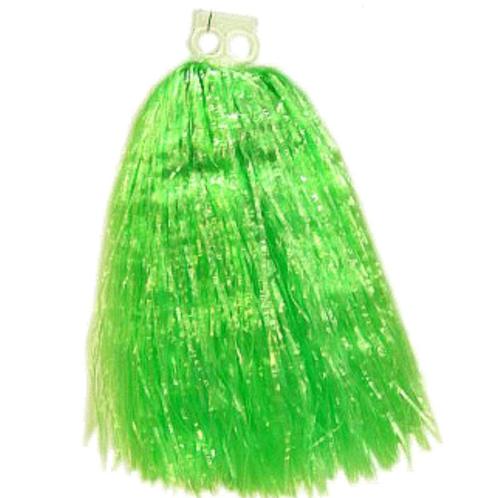 1x Stuks cheerball/pompom groen met ringgreep 33 cm  - Che.., Hobby en Vrije tijd, Feestartikelen, Ophalen of Verzenden