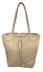 Beige Vera Pelle leren shopper, Sieraden, Tassen en Uiterlijk, Tassen | Schoudertassen, Nieuw, Verzenden