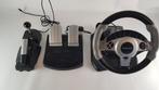 ps2 Medion Vibration Steering Wheel MD2614 for PS2 and PC