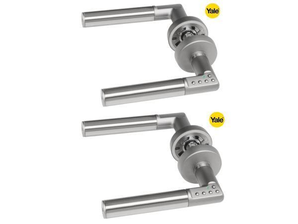 Veiling - 2x Yale deurkruk met cijferslot DIN Links (elektro, Doe-het-zelf en Verbouw, Hang- en Sluitwerk