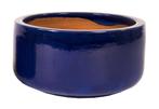 Pot bowl Glazed d38h20 blauw - MCollections, Tuin en Terras, Nieuw, Verzenden