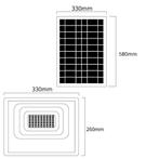Solar wandlamp Capital IV met los zonnepaneel en >10 standen, Verzenden, Overige typen, Nieuw, 50 tot 250 watt