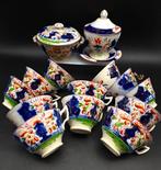 Gaudy Welsh 19Th - Tafelservies voor 12 (15) - Imari -