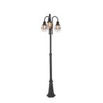 Landelijke buitenlamp zwart 3-lichts IP44 - Guardado, Tuin en Terras, Buitenverlichting, Nieuw, 50 tot 250 watt