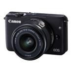 Canon EOS M10 Systeemcamera + 15-45mm Lens - Zwart, Verzenden, Zo goed als nieuw