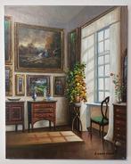 A. Della Valle (XX), da Holsoe - Interno elegante, Antiek en Kunst, Kunst | Schilderijen | Klassiek