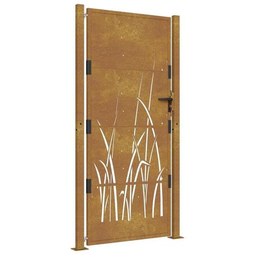 Robuuste Poort Cortenstaal - Grasdesign Retourdeal, Tuin en Terras, Tuinhekken en Hekwerk, Met poort, Nieuw, IJzer, Tuinhek, Ophalen of Verzenden