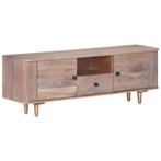 vidaXL Tv-meubel 118x30x40 cm massief acaciahout, 100 tot 150 cm, Verzenden, Nieuw, Minder dan 100 cm