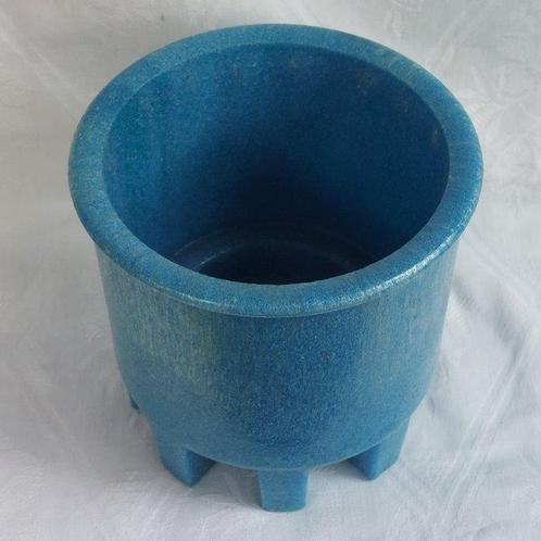 Art Deco Tegel - Copier graniver cactuspot blauw -, Antiek en Kunst, Antiek | Glas en Kristal