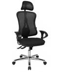 Bureaustoel | Met Armleuning | Stof | Zwart | Ergonomisch, Huis en Inrichting, Bureaus, Verzenden, Nieuw