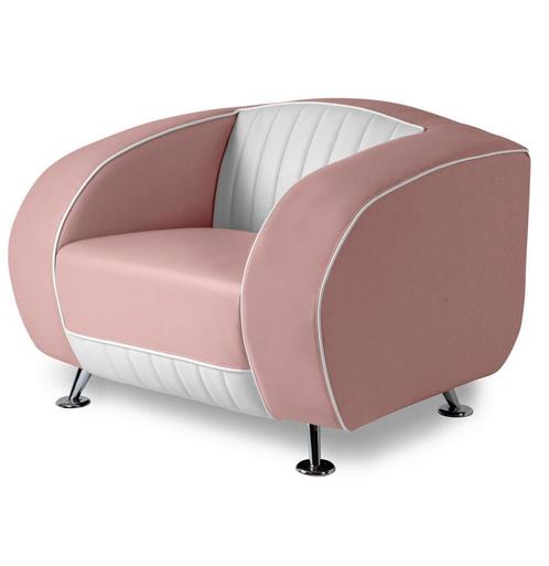 Bel Air Sofa Delucas Retro SF01CB Dusty Rose Eenzitter, Huis en Inrichting, Banken | Bankstellen, Ophalen