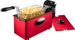 Bestron AF357R Friteuse – 3,5L Koude Zone – Rood RVS ..., Witgoed en Apparatuur, Frituurpannen, Verzenden, Nieuw