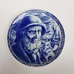Deflts blauw bord oude matroos Boch Frères La Louviere, Antiek en Kunst, Verzenden