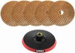 125mm Complete set 5 koper pads incl. 2mm Foam Padhouder, Doe-het-zelf en Verbouw, Ophalen of Verzenden, Nieuw