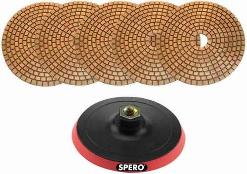 125mm Complete set 5 koper pads incl. 2mm Foam Padhouder, Doe-het-zelf en Verbouw, Overige Doe-het-zelf en Verbouw, Nieuw, Ophalen of Verzenden