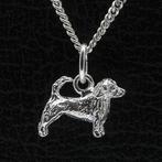 Zilveren Norfolk terrier met staart ketting hanger - klein, Verzenden, Nieuw