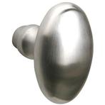 Knopkruk Ei 60x32 mm mat nikkel ongelakt, Ophalen of Verzenden, Nieuw