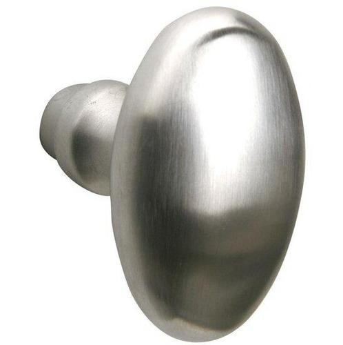 Knopkruk Ei 60x32 mm mat nikkel ongelakt, Doe-het-zelf en Verbouw, Hang- en Sluitwerk, Nieuw, Ophalen of Verzenden