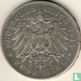 Pruisen 5 mark 1913, Postzegels en Munten, Munten | Europa | Niet-Euromunten, Losse munt, Goud, Zilver, Overige landen, Verzenden