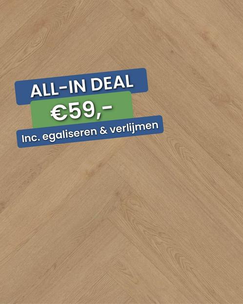 Plak pvc Visgraat naturel eiken |  Belakos Monastro Visgraat, Huis en Inrichting, Stoffering | Vloerbedekking, Ophalen