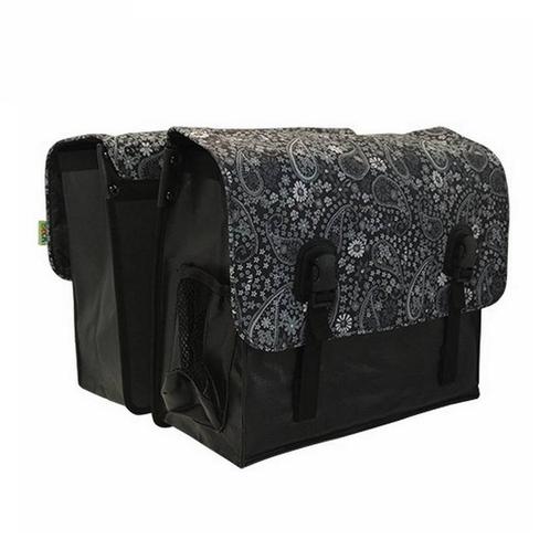 Beck Dubbele Fietstas Classic Blackish Pattern, Fietsen en Brommers, Fietsaccessoires | Fietstassen, Nieuw, Verzenden
