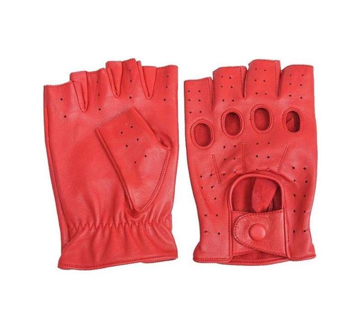 Swift racing vingerloze leren handschoenen rood, Motoren, Kleding | Motorkleding, Nieuw met kaartje, Verzenden