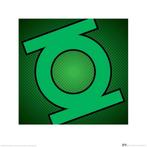 Kunstdruk DC Comics Green Lantern Symbol 40x40cm, Huis en Inrichting, Verzenden, Nieuw