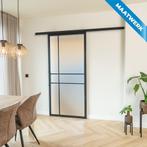 Stalen Schuifdeur met koofsysteem 6 Vlaks Maatwerk Mat glas, Doe-het-zelf en Verbouw, Kozijnen en Schuifpuien, Nieuw, Metaal, Inclusief glas