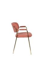Eetkamerstoel - Roos - Goud/Roze - House of Rebels, Huis en Inrichting, Stoelen, Verzenden, Nieuw