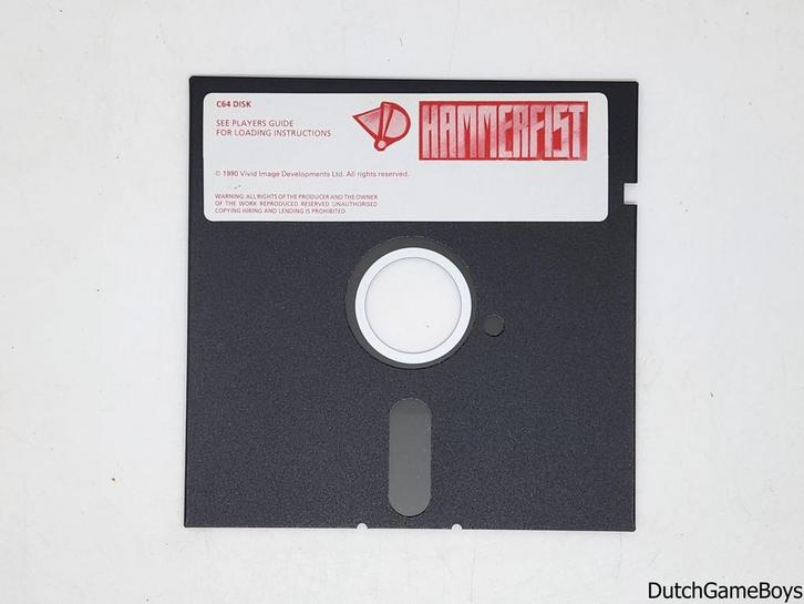 Commodore C64 - Hammerfist - 5,25 Disk, Spelcomputers en Games, Games | Overige, Gebruikt, Verzenden