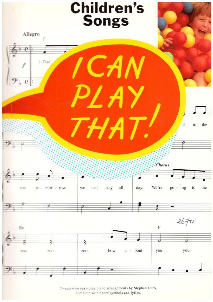 I can play that....piano [335], Muziek en Instrumenten, Bladmuziek, Piano, Keyboard, Orgel, Thema, Gebruikt, Populair, Ophalen of Verzenden