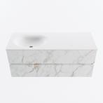 MONDIAZ VICA 120cm badmeubel onderkast Carrara 2 lades., Ophalen of Verzenden, Nieuw, Bad