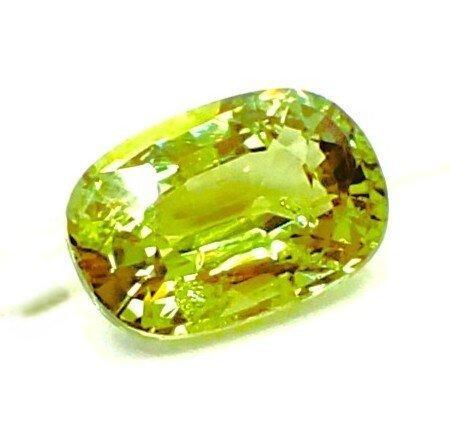 Geel, Groen Saffier - 1.02 ct - Antwerp Laboratory for, Sieraden, Tassen en Uiterlijk, Edelstenen