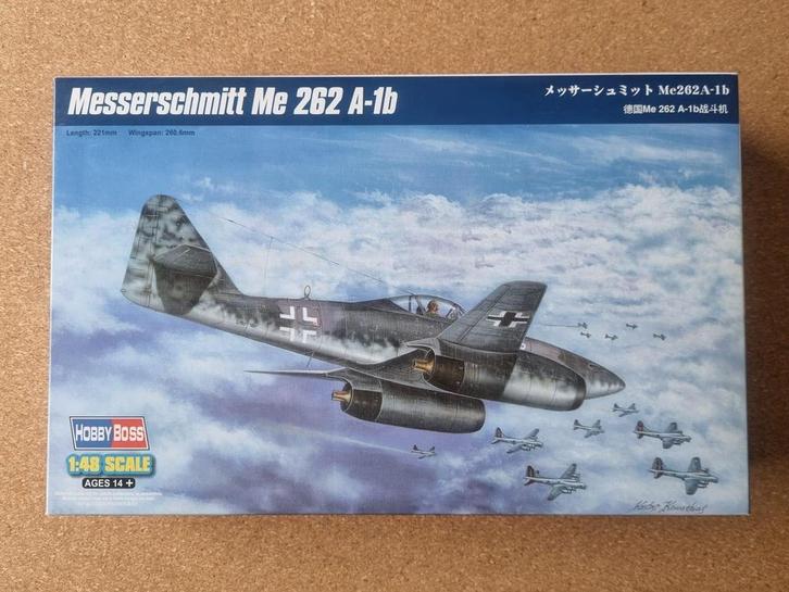 HobbyBoss 80375 Messerschmitt Me 262 A-1b 1:48, Hobby en Vrije tijd, Modelbouw | Vliegtuigen en Helikopters, Verzenden