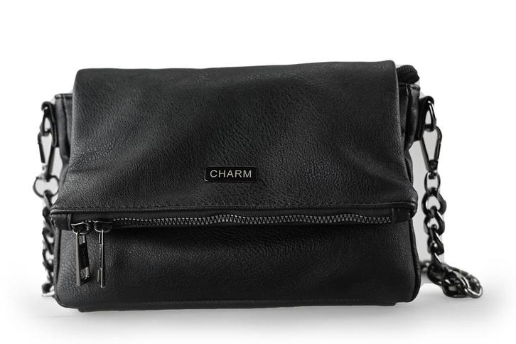 Charm London Tas Zwart | 10% korting, Sieraden, Tassen en Uiterlijk, Tassen | Damestassen, Zwart, Zo goed als nieuw, Verzenden