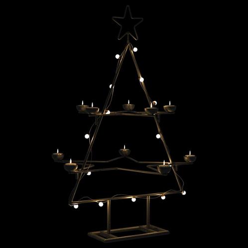 vidaXL Kerstdecoratie kerstboom 75 cm metaal zwart, Diversen, Kerst, Nieuw, Verzenden